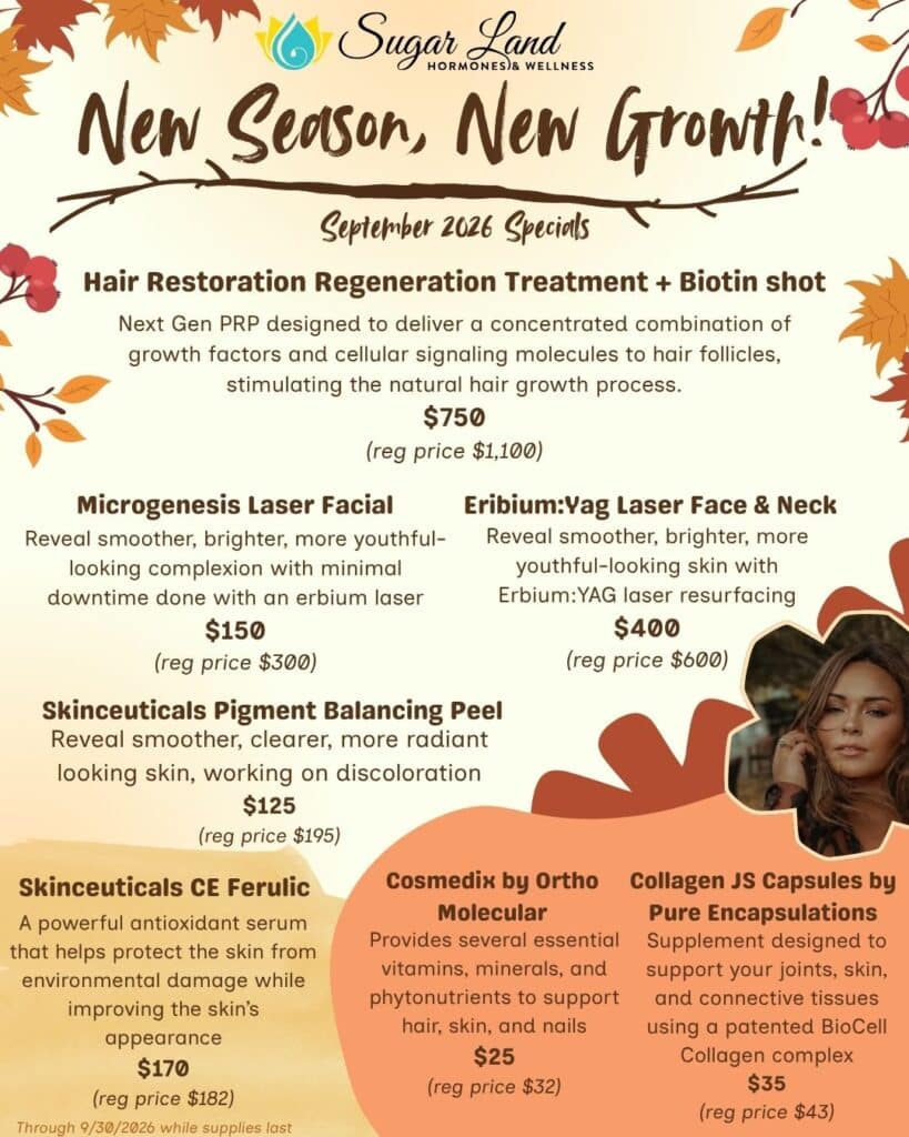 September Specials- New Season, New Growth