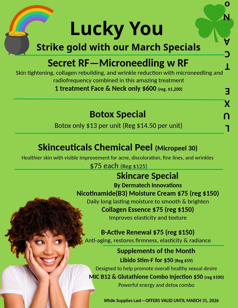 March 2026 Specials